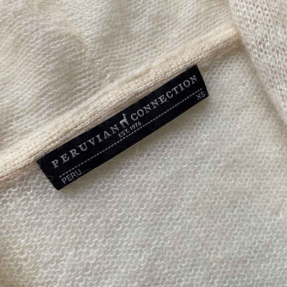 Peruvian Connection Snow Gwyneth Open Cardigan Size XS - Picture 5 of 12